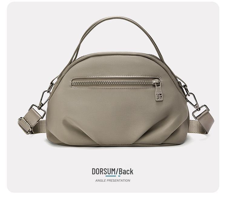Vielseitige Damen Nylon Handy- & Umhängetasche - Großes Fassungsvermögen, Unifarbe, Schlichtes Crossbody-Design