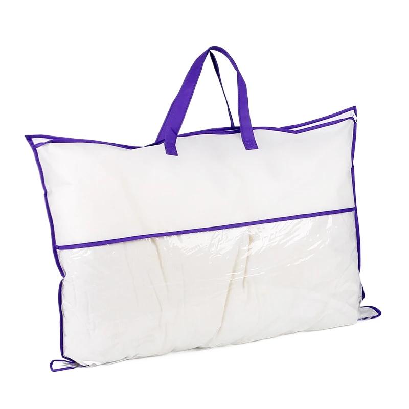 1PC Non-woven Fabric Pillow Storage Zipper Bag Tote Bag Multifunction Creative Home Textile Organizer Storage Bag Home Storage