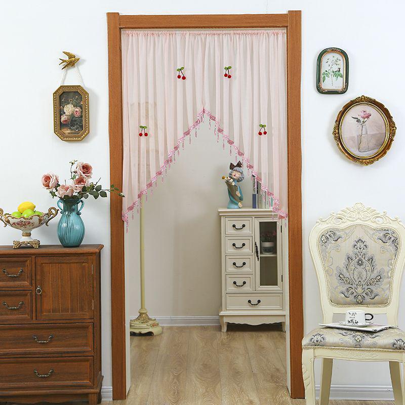 Lace French Gauze Half-Curtain - Decorative Room Divider for Bedroom, Kitchen, or Window