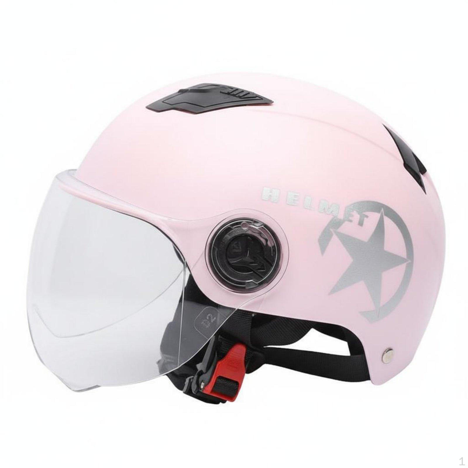 Electric Bike Half Helmet 3C Certified Summer with Sun Visor Breathable ImpactAbsorbing