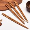 Karbonisierte, gedrehte Essstäbchen aus Bambusholz im chinesischen Stil, wiederverwendbar, rutschfest, auch als Sushi-Essstäbchen geeignet