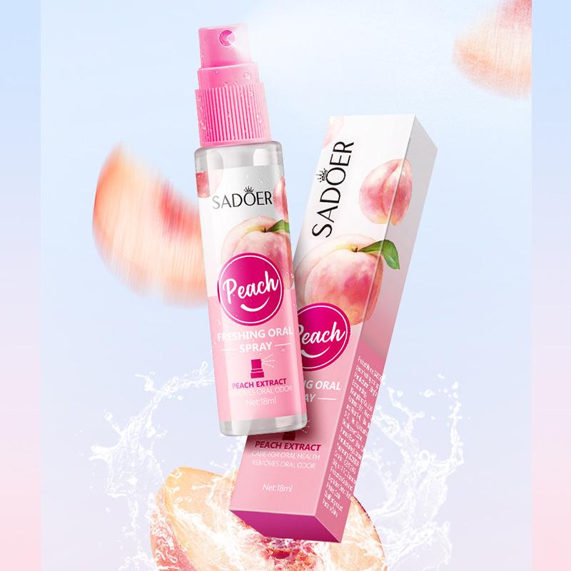 Spray pentru odorizant pentru gură Spray pentru bucăți pentru îndepărtarea respirației urât mirositoare Odorizant portabil fructat pentru respirație de lungă durată Produse răcoritoare de îngrijire bucală