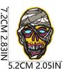 Weird Clown Embroidery Cloth Sticker Halloween Atmosphere Dress Up Horror Doll Patch Sticker Pupil-Free Mummy Embroidery Label