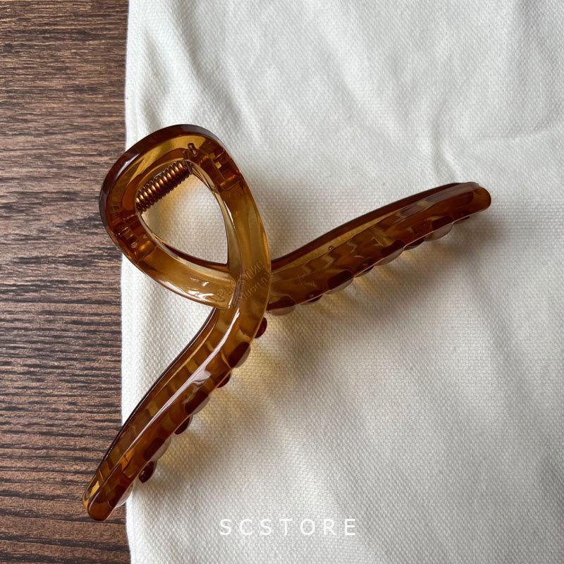 Exquisite Acrylic Claw Clip for Thick Hair - Large High-End Shark Hairpin