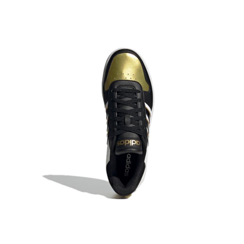 Adidas Hoops 2.0 'Black Gold White' Sneakers H01196
