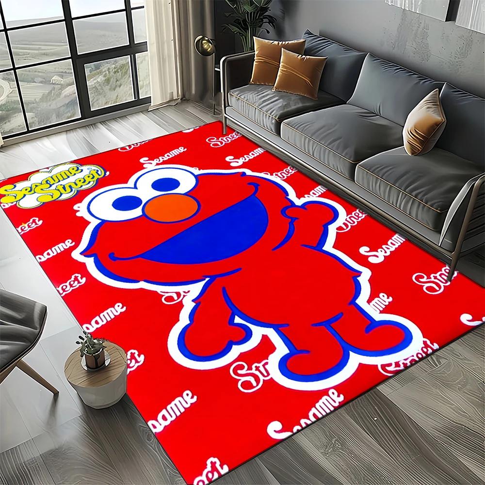 2025 New Style Sesame Street Cartoon TV Carpet Rug for Living Room Bedroom Home Sofa Decoration,Kids Play Non-slip Floor Mat