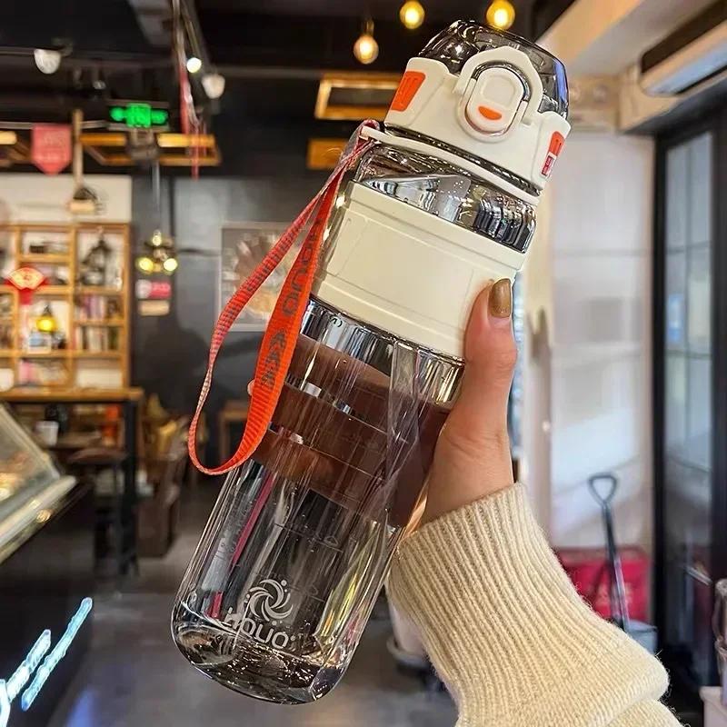 Water Bottle Travel 1L  for Sports Plastic Water Cup for Girl Boy School Portable 1 Liter 750ml Water Kettle Fitness Gym Outdoor