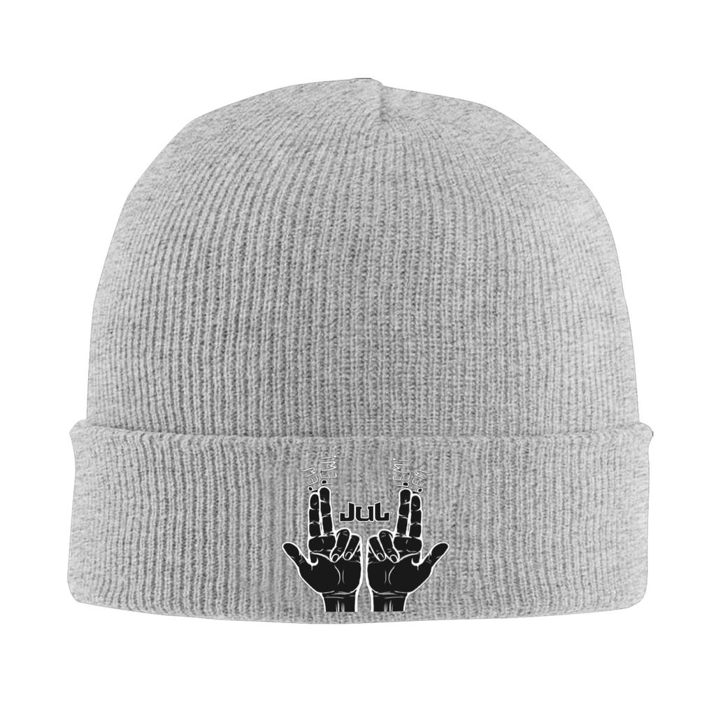 JULs Rap Beanie Hats  Bonnet Hats Adult Unisex Funny Kpop Knitted Hat Autumn Custom Head Wrap Caps