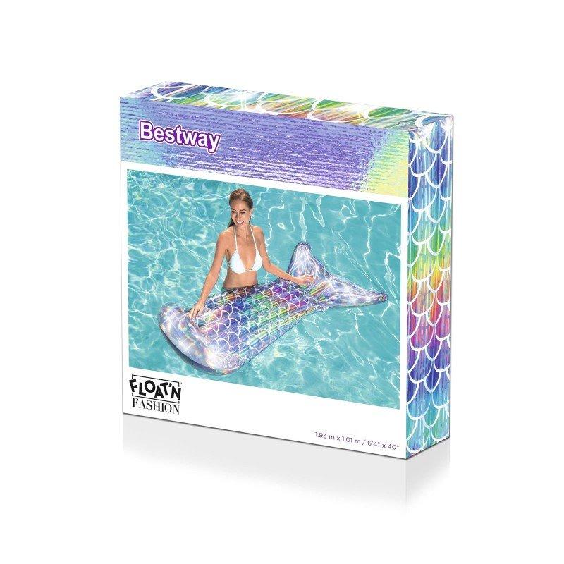 Swimming Mattress 193 X 101 Cm Mermaid Tail Bestway 43413