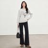 FivePlus Women's Letter Print Crew Neck Sweatshirt