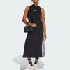 Adidas Essentials 3-Stripes Sportswear Long Racerback Dress Women Dress Black White JE1208