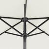 White Sun Umbrella with Steel Pole 225 X 225 X 212 Cm