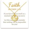18K Gold Plated Stainless Steel Mountains-Mustard Necklaces Christian Faith Jewelry Mustard Seed Faith Necklace for Women Gifts