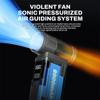 350000RPM Brushless Turbo Fan Powerful Air Blower Vacuum Cleaner High-Speed Duct Fan 8000mAh 53m/s Type-C Charging Turbo Jet Fan