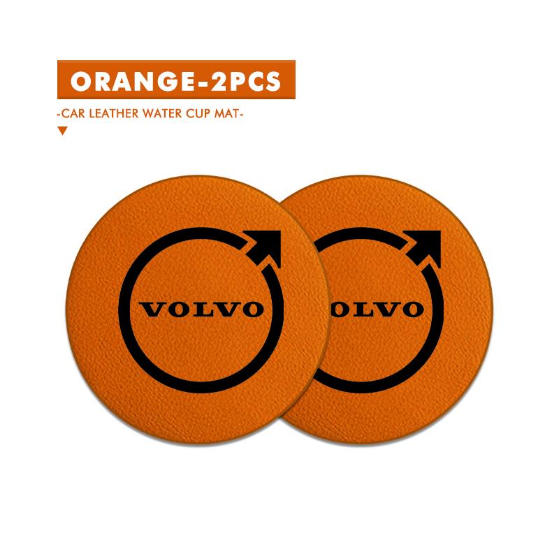 

Suede Car Coaster Anti-slip Water Cup Heat Insulation Mat Decor For Volvo V60 V50 V40 S80 S60 S90 C40 XC40 V70 XC70 XC60 XC90