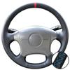 Car Accessories Hand-Stitched Black Non-slip Microfiber Leather 2004-2011 Steering Wheel Cover For Hyundai Elantra