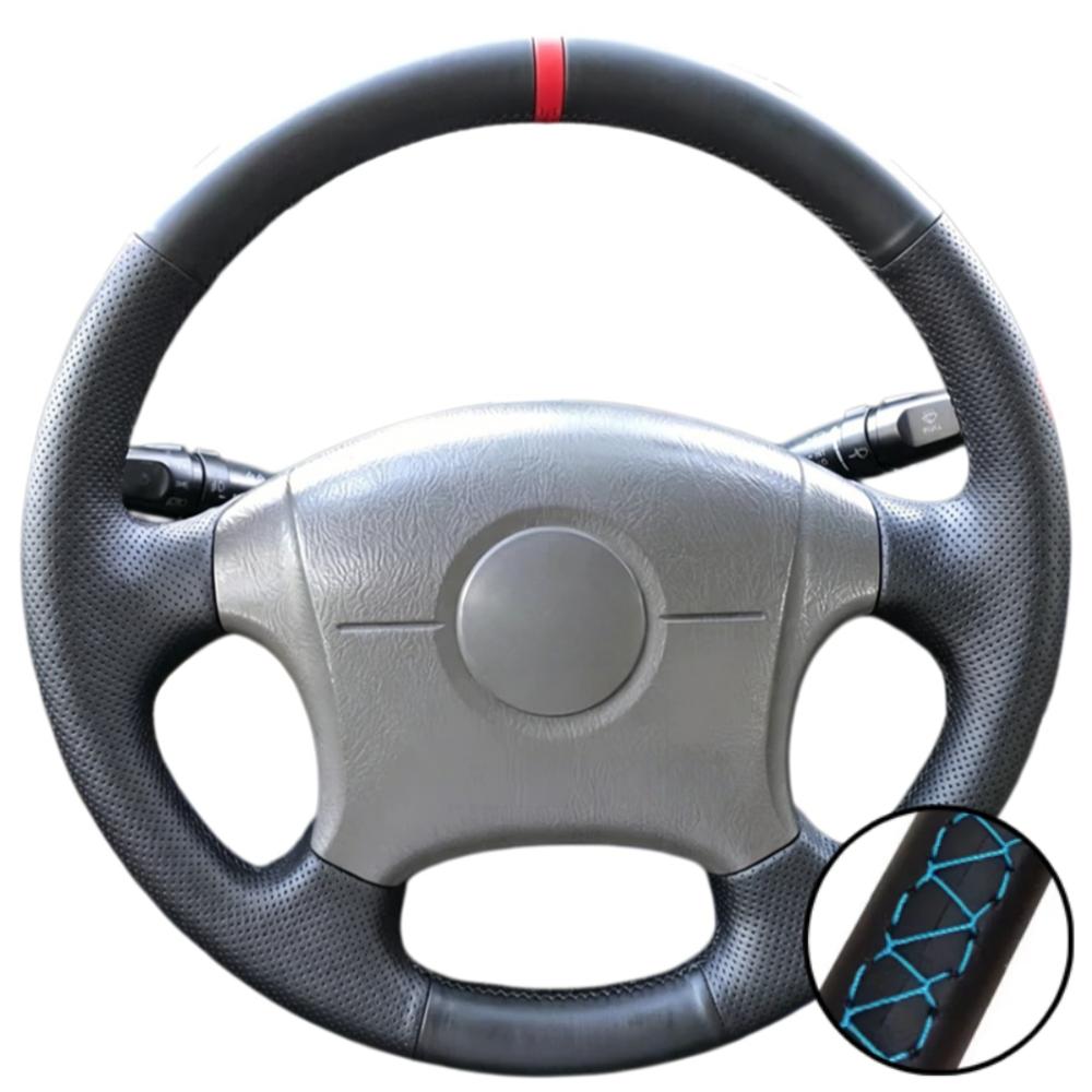 Car Accessories Hand-Stitched Black Non-slip Microfiber Leather 2004-2011 Steering Wheel Cover For Hyundai Elantra