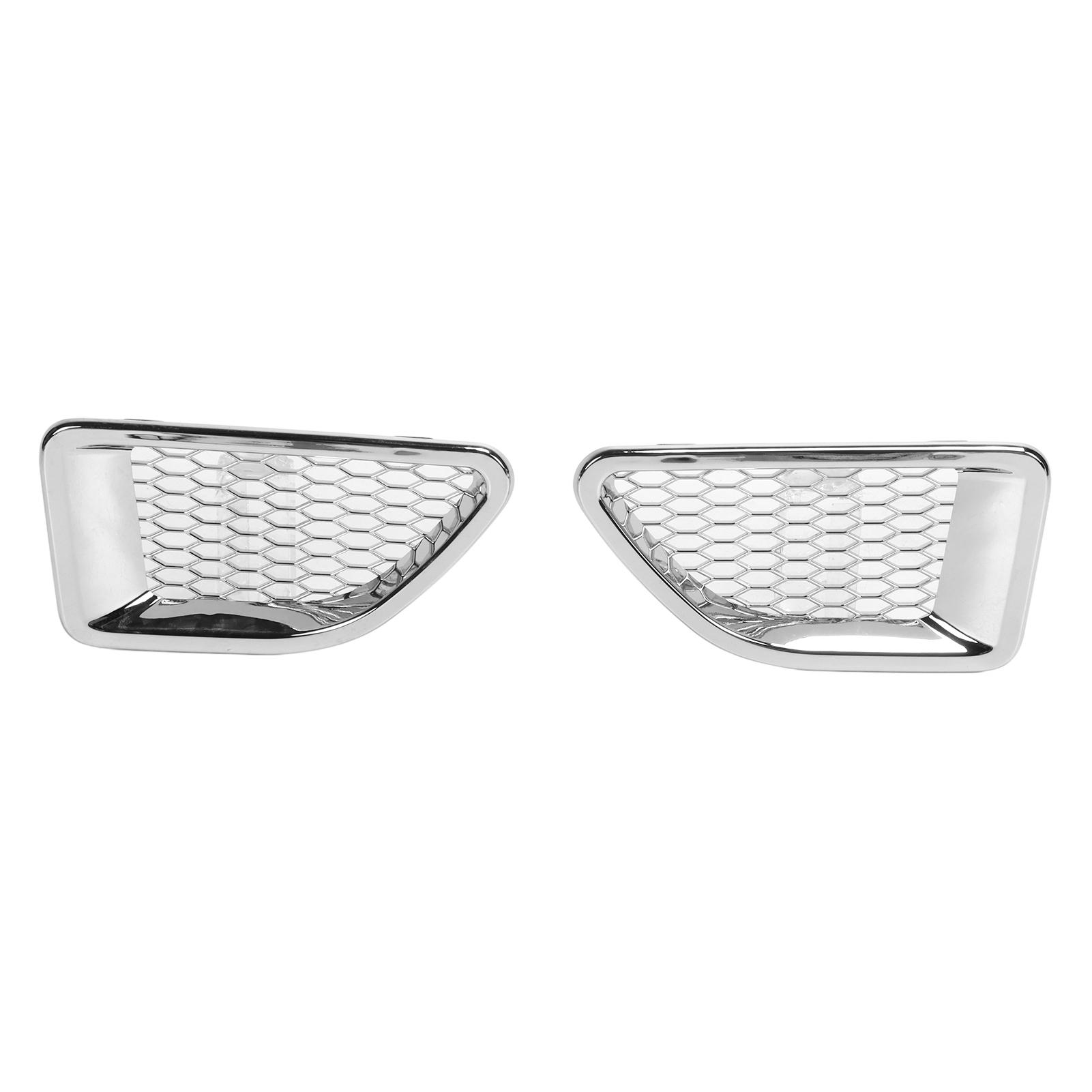 

Car Mudguard Side Air Flow Vents Grille Silver Replacement for Range Rover Sport L320 2006‑2009