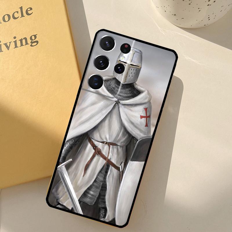 Knights Templar Phone Case For Samsung Galaxy S25 S20 S21 S22 S23 S24 Ultra S9 S10 Plus S24 FE Cover Shell