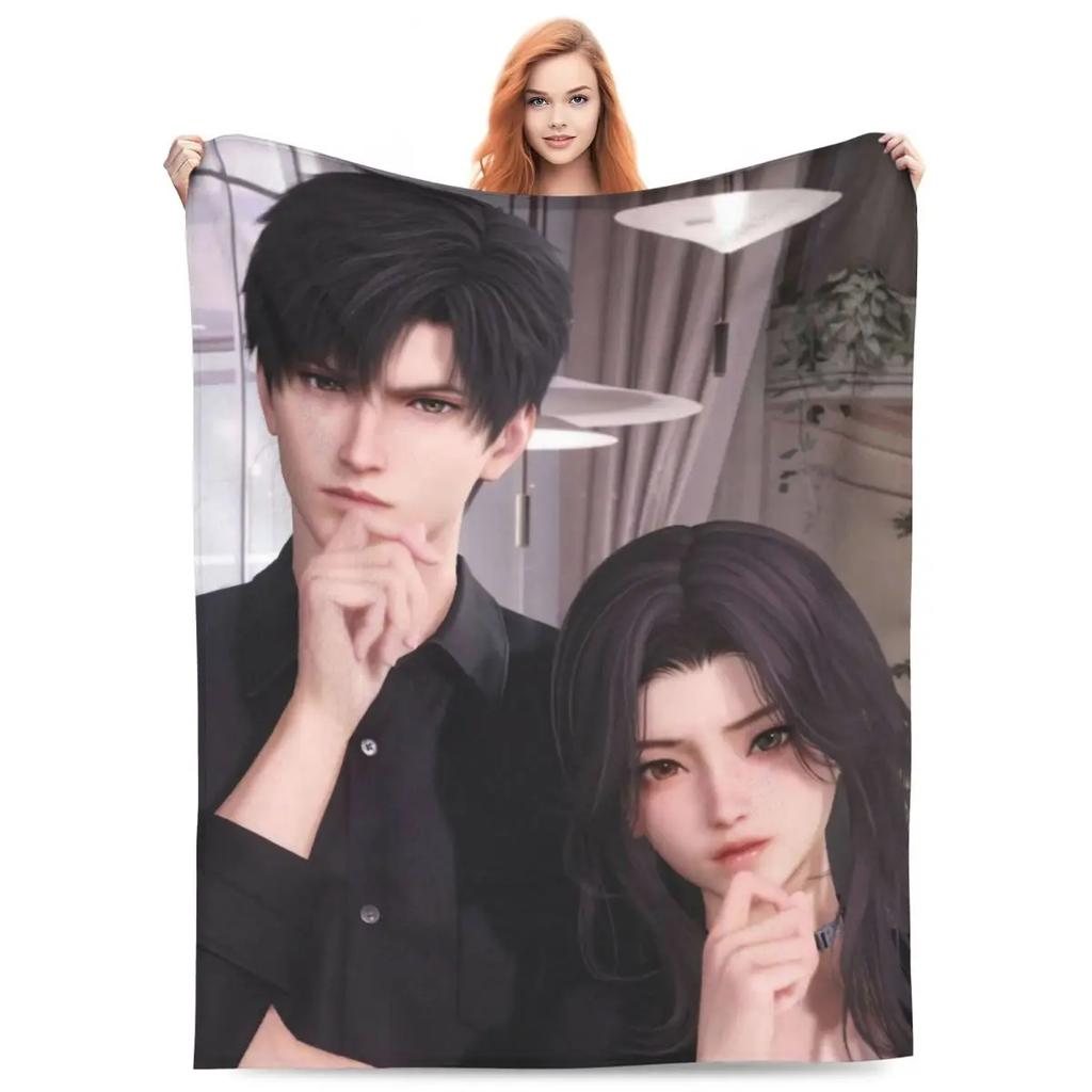 Zayne Love And Deepspace Super Warm Plush Throw Blanket for Couch Chair Bed Aesthetic Flannel Bedspread Decorative Cover