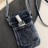 Mini Small Bag Women's Shoulder Crossbody Bag Denim Mobile Phone Bag