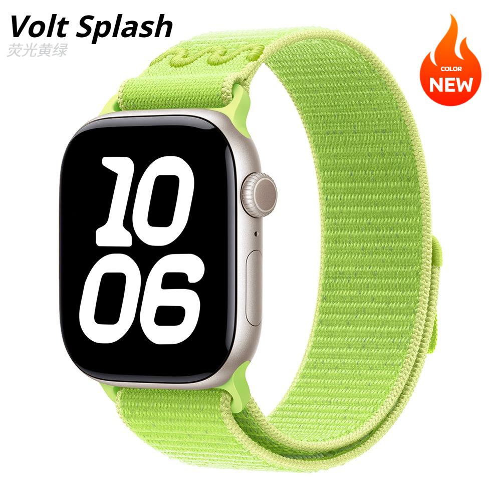 Nylon-Schlaufe für Apple Watch Armband 45mm 44mm 46mm 40mm 41mm 38mm 42mm Correa Armband iWatch Serie 11 10 6 Se 7 8 9 Ultra 3 2 49mm