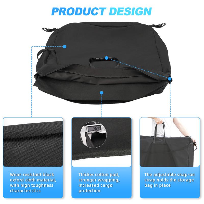 Bronco Hard Top Storage Bag: Waterproof & Durable Oxford Cloth with Padded Center (Fits 2021+)