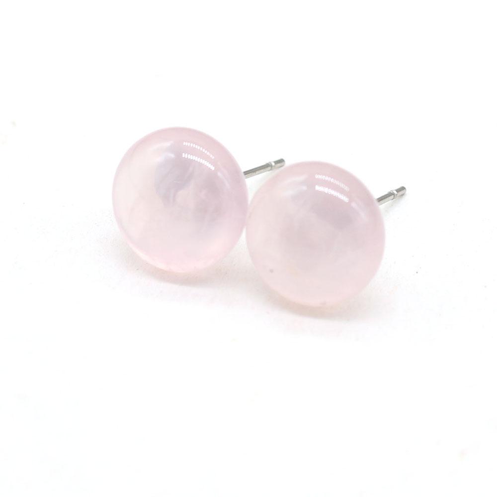 1 Paar, böhmische Reiki-Heilkristall-Ohrringe, einzigartige runde Edelsteine aus natürlichem Energiestein, Ohrstecker für Frauen, Urlaubsschmuck, Geschenke, 12 × 12 mm