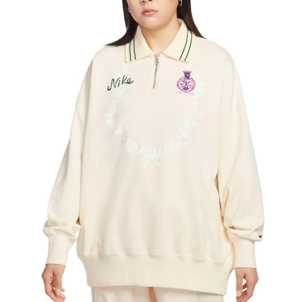 Nike Sportswear Loose Fit Zip Long Sleeve Hoodie Women hoodies IQ3943-110 XL