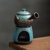 Japanese Style Coarse Pottery Tea-Boiling Stove Alcohol Stove Warm Tea Teapot Warmer Antique Tea Ceremony Kung Fu Tea Set