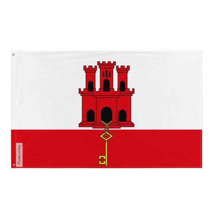 Drapeau - PIXELFORMA - Gibraltar - Polyester - Rectangulaire - 90x150cm