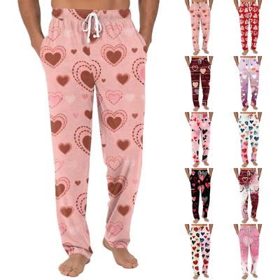 Herr Dragsko Ficka Muddade Casual Byxor Hem Sovbyxor