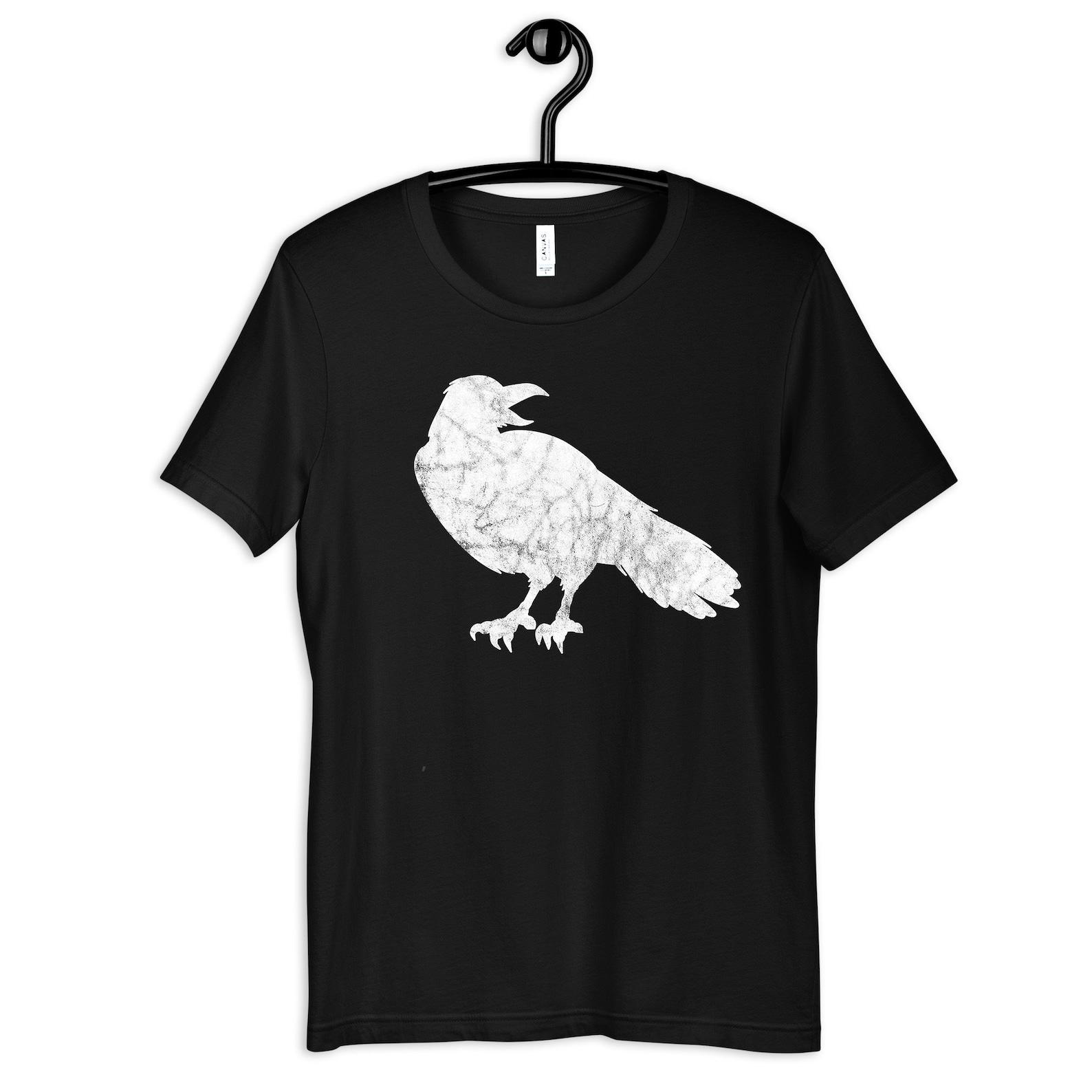 Crow Shirt, Retro Distressed Crow T-Shirt, Crows Womens Tee, T-shirt, T-shirt, Tank Top, Kids Tee, Toddler Baby Clothing XL