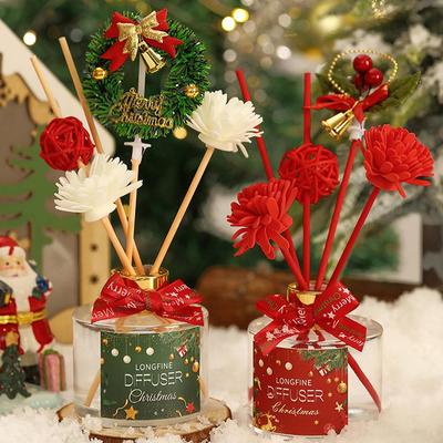 Cedar Rose Freesia Flameless Home Fragrance Oil with Diffuser Stick Stick Home Room Air Freshener Christmas Decor Gifts