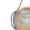 Key Holder for Wall Home Decor Ornaments Mediterranean Style Wood Craft Art