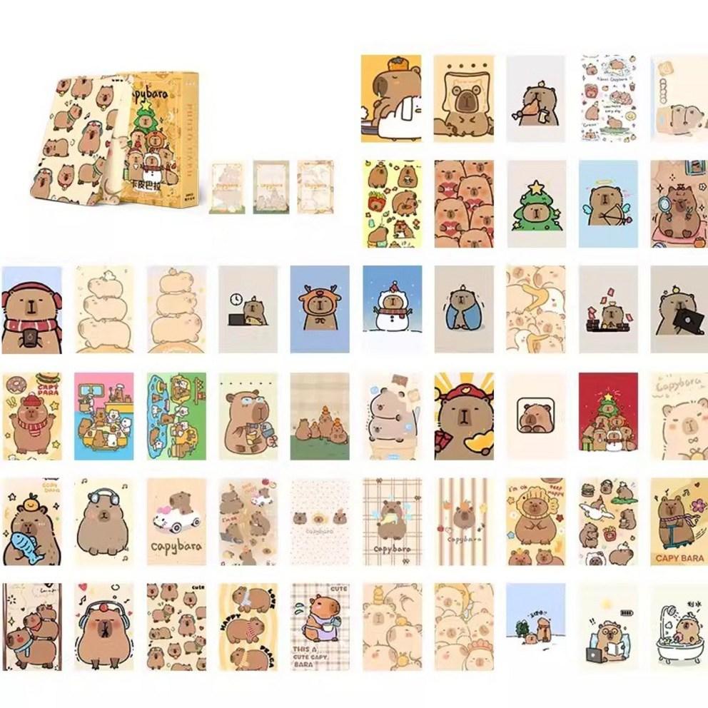 Cartas de Pôquer Capivara Snowdream (55 cartões de capivara de personagem fofa) - Presente de entrada para o ensino fundamental