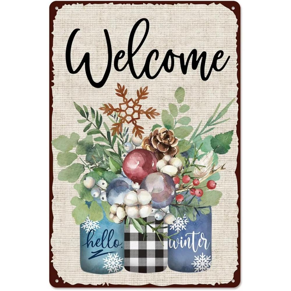 Enchanting Valentine's Retro Tin Sign: Rose - Adorned Mason Jar Design for a Romantic Garage Wall