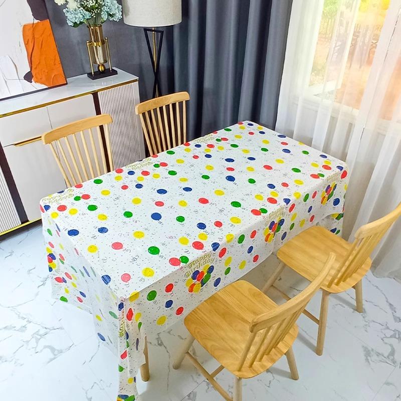 Children'S First Birthday Decoration Scene Arrangement Boys And Girls Atmosphere Props Happy Birthday Tablecloth Decorations