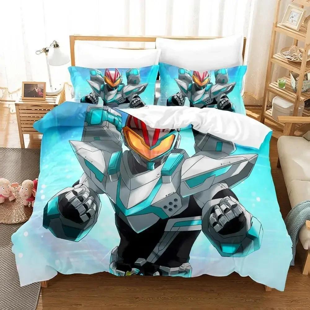 Kamen Rider Geats Beding Set Single Twin Ful Quen King-Sized Dimensionsd Dimensions Bed Linen Set Adult People Kid Bedrom Duvet cover Sets 3D Anime