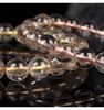 Natural Golden Rutilated Quartz Round Bead Bracelet - DIY Rutilated Quartz Beaded Jewelry