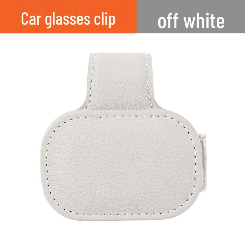 Multifunctional Leather Car Visor Clip for Tickets, Sunglasses, and Cards (Model: LS7 LS6L7)