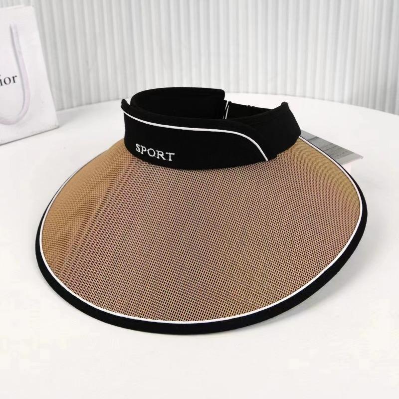 Summer Sunscreen Big Eaves Straw Woven Empty Top Hat Children's Versatile Travel UV Protection Sun Hat