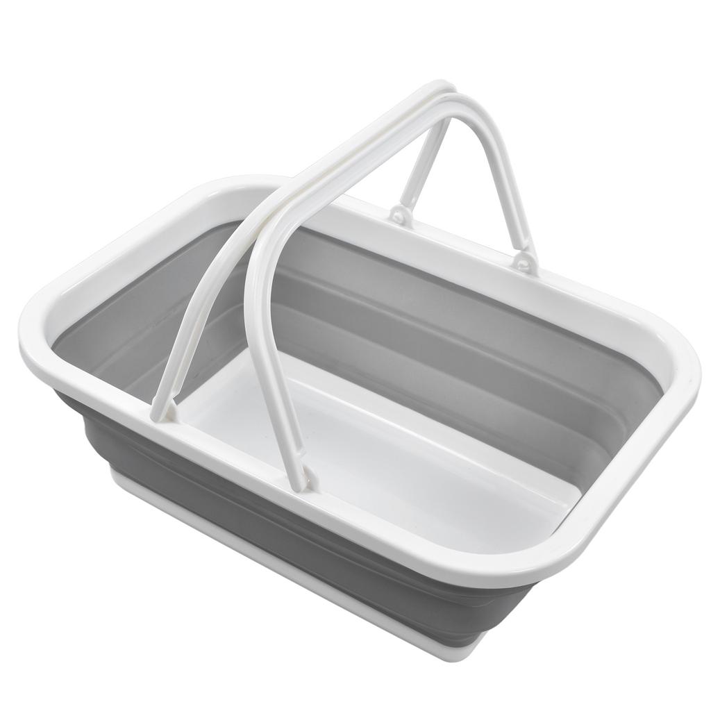 Foldable Picnic Basket Large Capacity Multifunctional Sturdy Handle Toy Storage Basket for Home