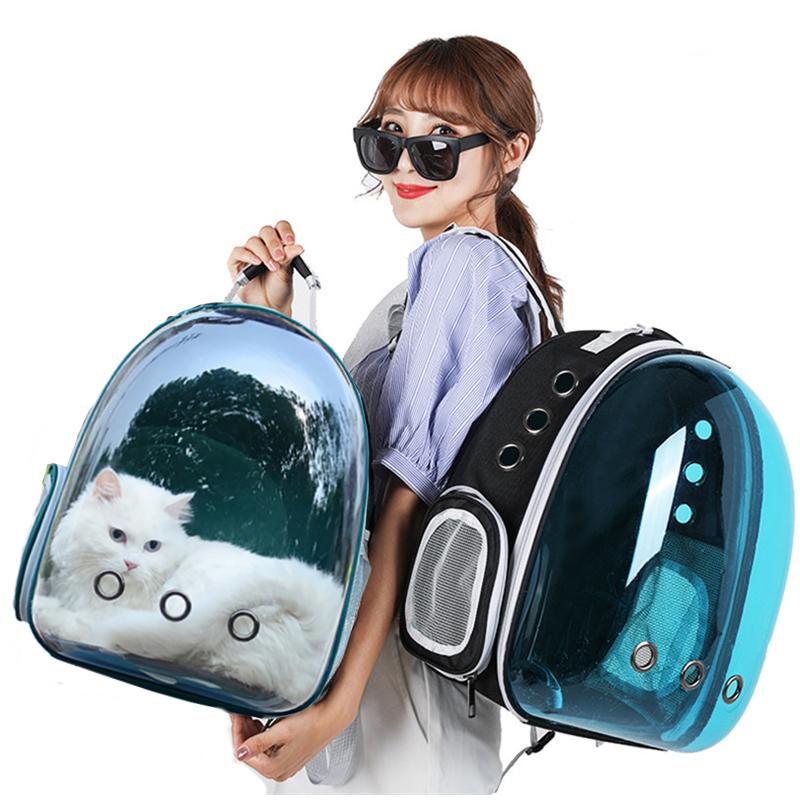 Cat Carrier Bags Pet Carriers Small Dog Cat Backpack Breathable Travel Space Capsule Cage Pet Transport Bag Carrying For Cat