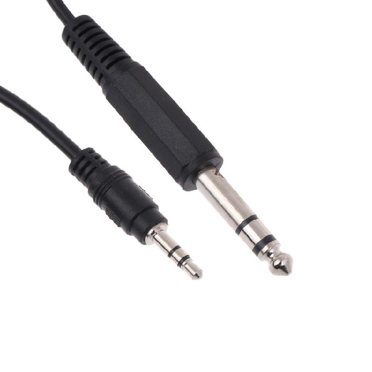 6Ft Adapter Cable 1/4" 6.35mm TRS Stereo Male to 1/8" 3.5mm Male Plug- Aux Cable