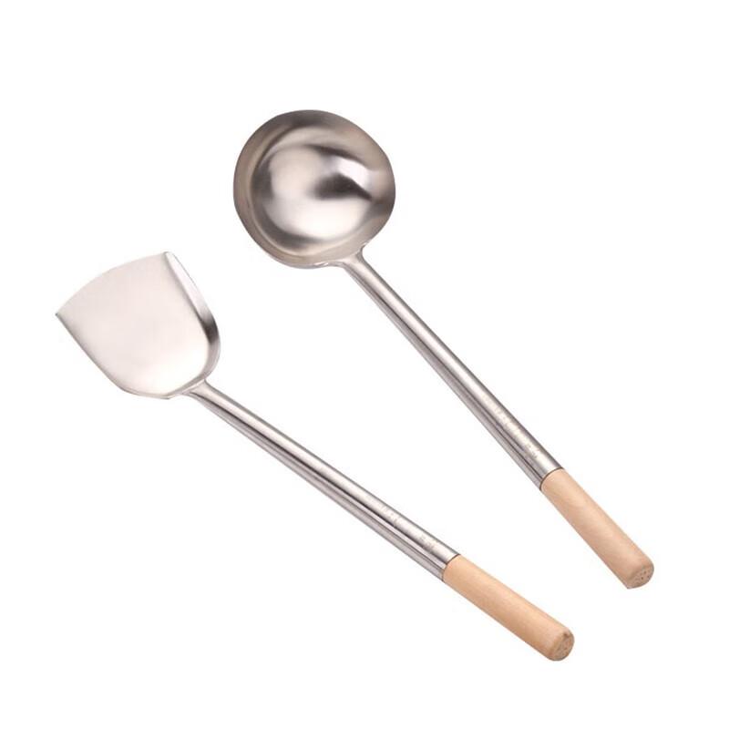 Churong Stainless Steel Wok Spatula with Long Handle