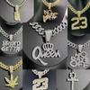 European-American Exaggerated Hip Hop Rhinestone Pendant Jewelry for Men & Women