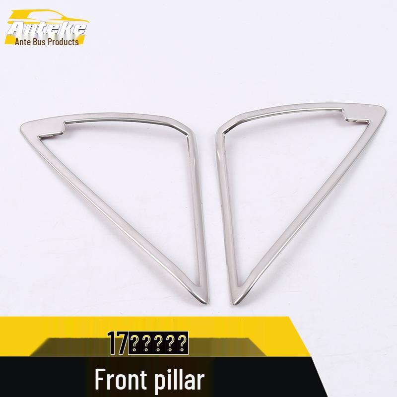 Kodiak 17 A-Pillar Bright Ring & Triangle Sticker Decorative Frame Car Accessories