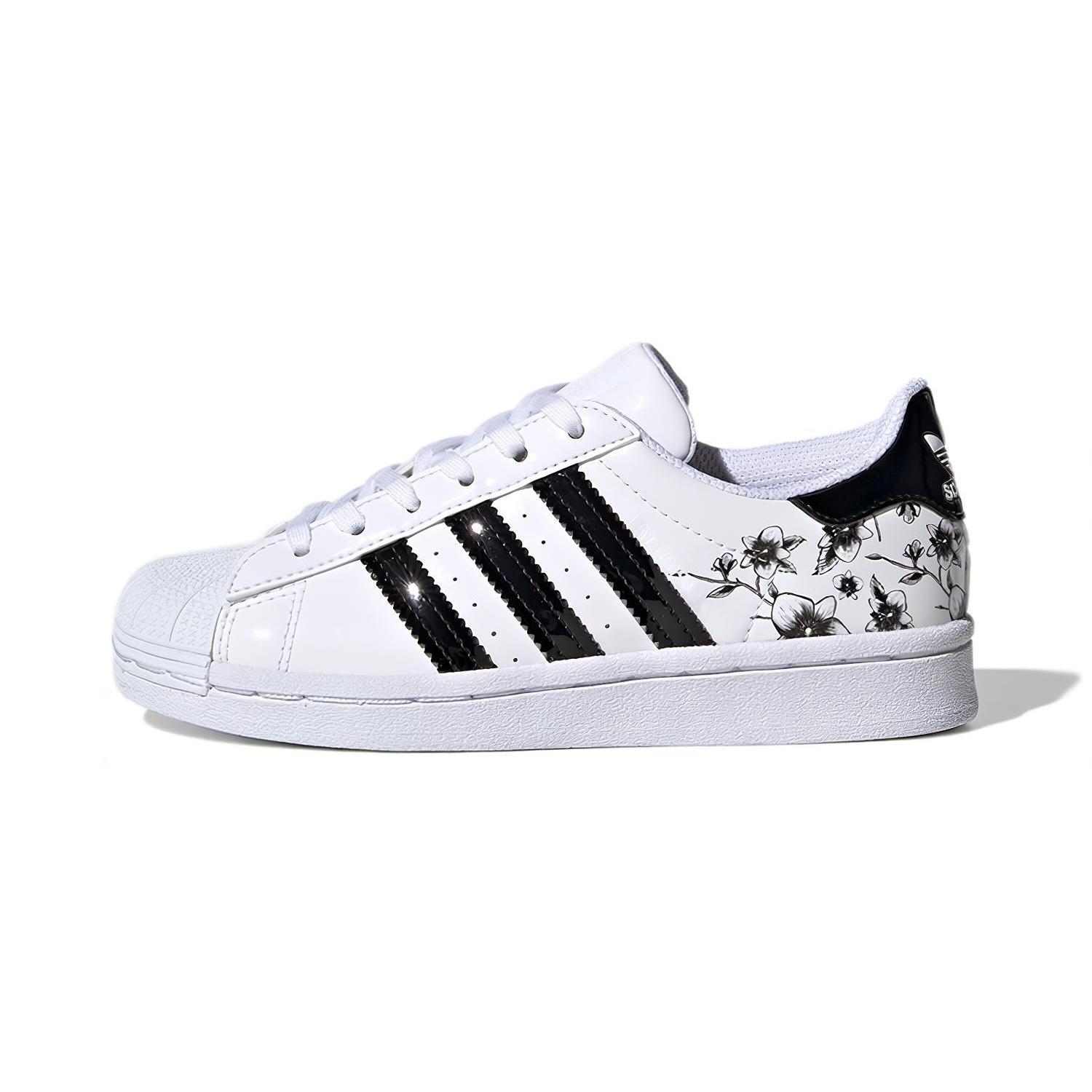 (PS) adidas originals Superstar White Black Kids FW0777 EU 30.5