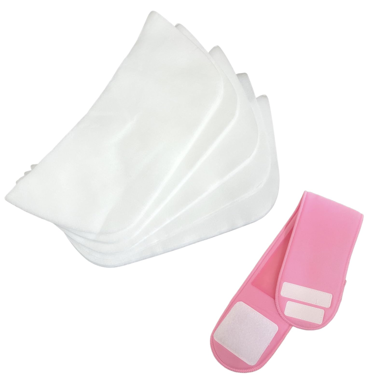 

face mask set of skin large after bath care neckband (ADOSSY) Neck, décolleté, sheet, 100, care, self-mask, neck, capacity, (B (with (pink)))